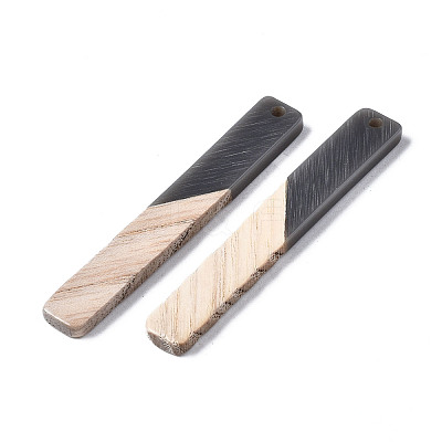 Resin & Wood Big Pendants X-RESI-T035-19-A01-1