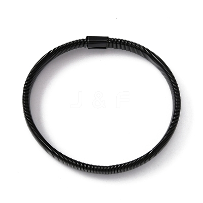 High Carbon Steel Stretch Arm Bracelets for Men BJEW-WH0020-10EB-1