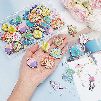 DIY Plant Earring Making Kit DIY-AR0003-33-1
