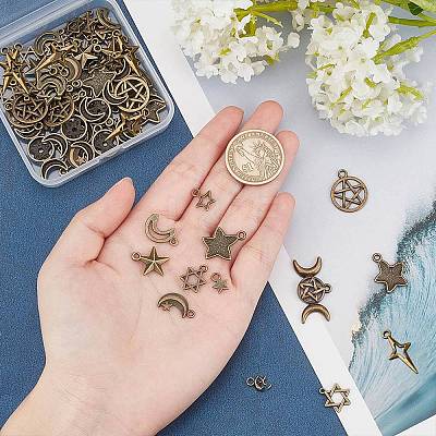 Tibetan Style Alloy Pendants TIBEP-SC0001-88-1