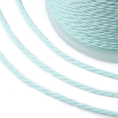 Round Waxed Polyester Cord YC-G006-01-1.0mm-31-1