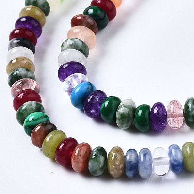 Natural & Synthetic Mixed Stone Beads Strands G-S366-124-1