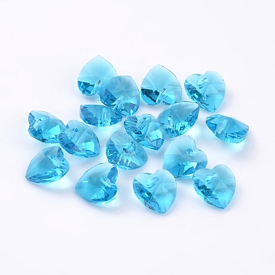 Romantic Valentines Ideas Glass Charms X-G030V10mm-06-1