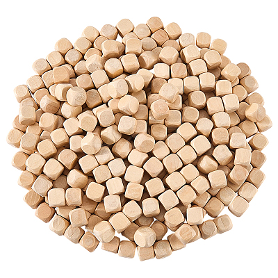 300Pcs Unfinished Schima Woods Block DJEW-SP0001-52A-1