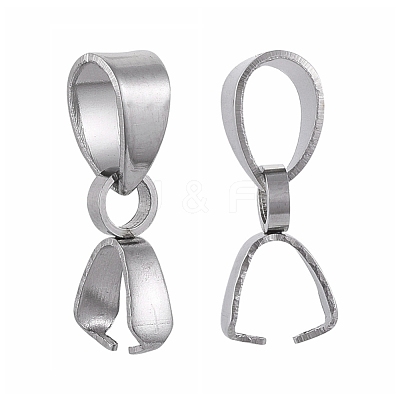 Tarnish Resistant 304 Stainless Steel Pinch Bails X-STAS-K146-090-2.5x14-1