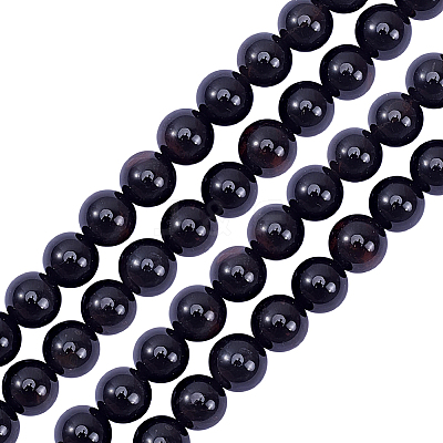 2 Strands Natural Black Tourmaline Beads Strands G-ME0001-32-1