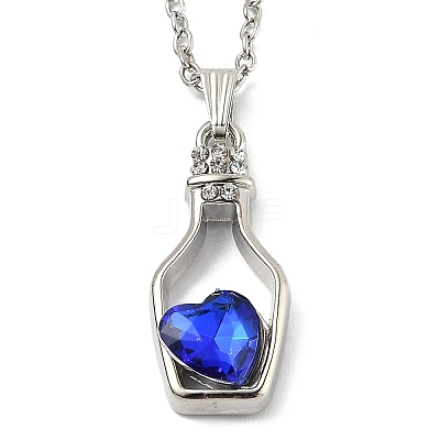 Alloy Resin Pendant Necklaces NJEW-B0003-08P-1