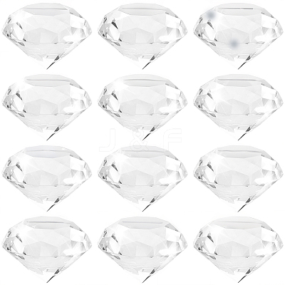 12Pcs Transparent K9 Glass Display Decorations DJEW-SP0001-02-1