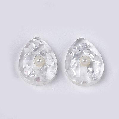Translucent Resin Cabochons CRES-T014-18E-1