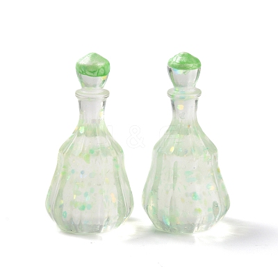 Dummy Bottle Transparent Resin Cabochon RESI-E025-06A-1