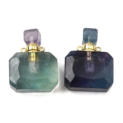 Gemstone Perfume Bottle Pendants G-L623-11G-1