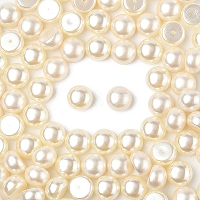 100Pcs ABS Plastic Imitation Pearl Beads OACR-YW0002-46A-1