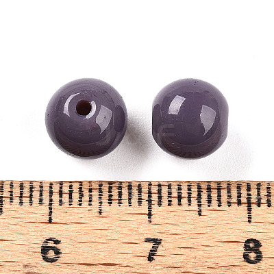 Opaque Solid Color Glass Beads GLAA-N007-8mm-A07-1