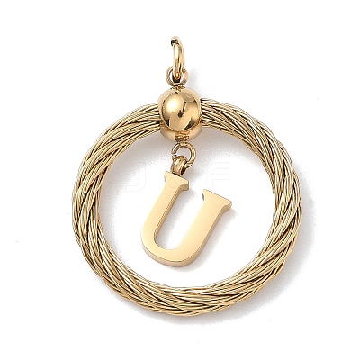 304 Stainless Steel Pendants STAS-D154-01U-G-1