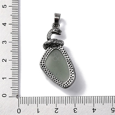 Natural Green Aventurine Pendants G-K338-42AS-04-1