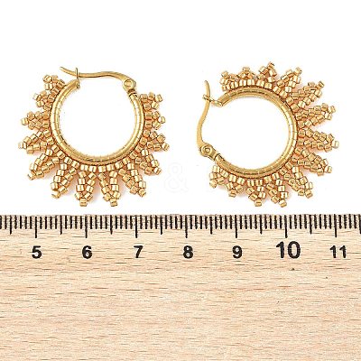 304 Stainless Steel Hoop Earrings EJEW-MZ00753-1