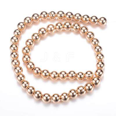 Electroplate Non-magnetic Synthetic Hematite Bead Strands G-Q466-3mm-04-1