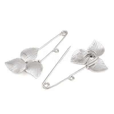 Trillium 304 Stainless Steel Safety Pins Brooch Findings SA-CBA098D-14C-P01-1