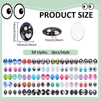 1 Bag Glass Cabochons GGLA-PH0001-79-1