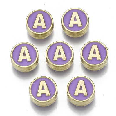 Alloy Enamel Beads X-ENAM-S122-028A-NR-1
