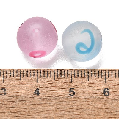 Frosted Handmade Lampwork Beads LA-CBA5635-01B-1