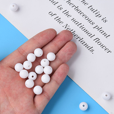 Opaque Acrylic Beads MACR-S370-C12mm-01-1