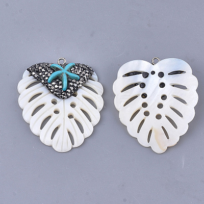 Freshwater Shell Pendants RB-T010-02-1