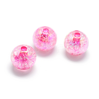 Crackle Style Acrylic Beads MACR-S825-20mm-1