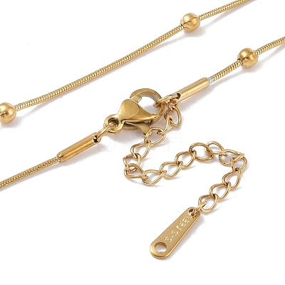 Brass Chain Necklaces NJEW-P309-11G-1