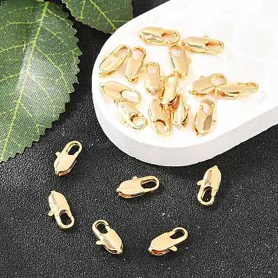 SHEGRACE Brass Lobster Claw Clasps XGR0006G-07G-1