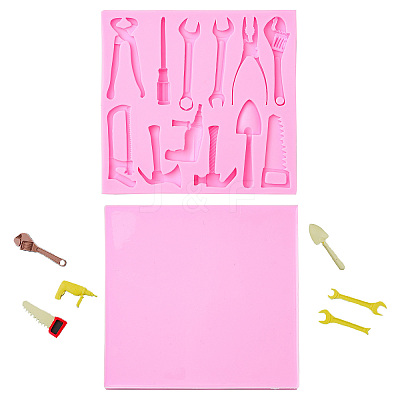 2Pcs Tool Theme Silicone Molds for DIY Craft ST-CJ0007-73-1
