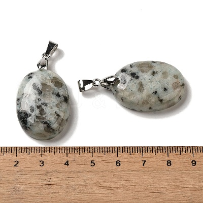 Natural Sesame Jasper Pendants G-Z055-03P-07-1