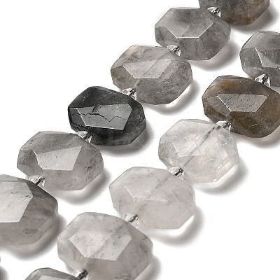 Natural Cloudy Quartz Beads Strands G-H078-B17-01-1