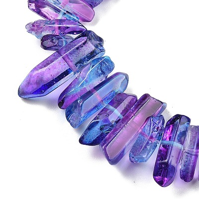 Natural Dyed Quartz Beads Strands G-G791-14Q-1