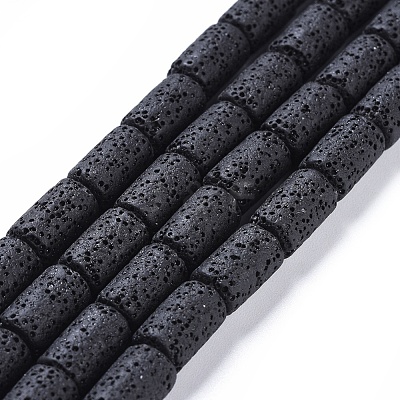 Natural Lava Rock Beads Strands X-G450-B11-1