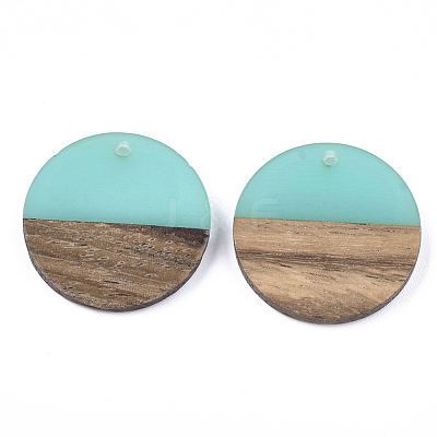 Resin & Walnut Wood Pendants RESI-S358-02D-03-1
