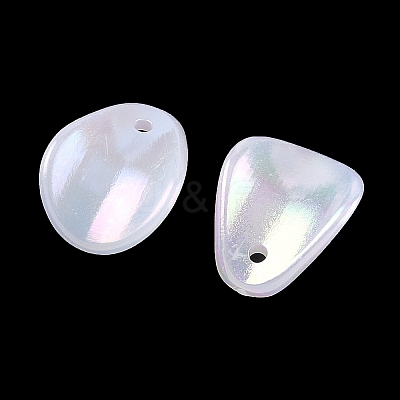 Acrylic Imitation Shell Pendants OACR-P039-01B-1