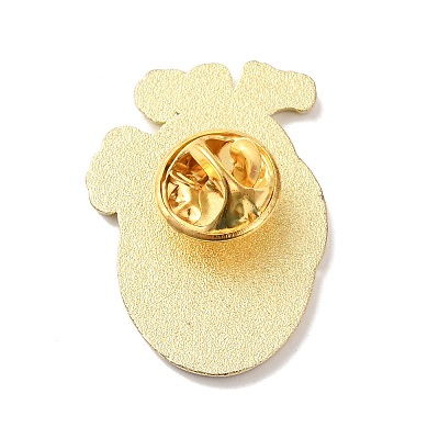 Heart Enamel Pins JEWB-D309-01A-G-1