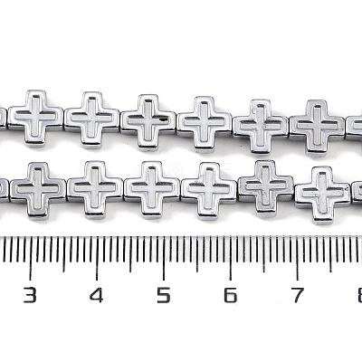 Electroplated Synthetic Non-magnetic Hematite Beads Strands G-K375-D02-02-1