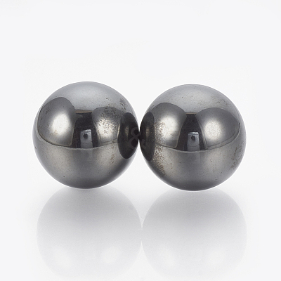 Magnetic Synthetic Hematite Beads G-T095-28mm-1