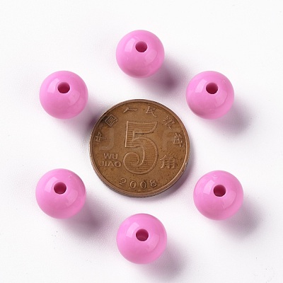 Opaque Acrylic Beads MACR-S370-C10mm-A02-1