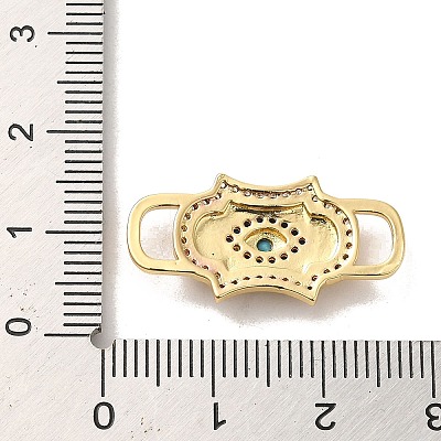 Brass Cubic Zirconia Connector Charms LS-KK-M278-01B-G-1