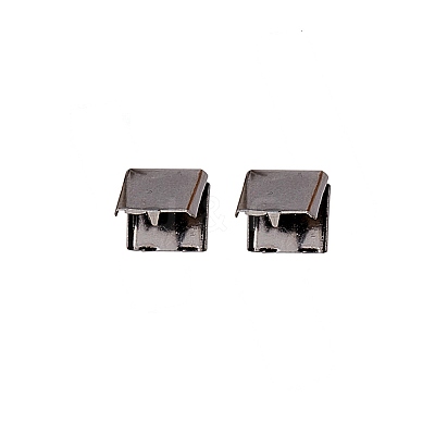 Brass Ribbon Crimp Ends KK-WH0042-03A-B-1