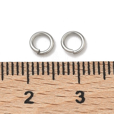 Tarnish Resistant 304 Stainless Steel Open Jump Rings STAS-E067-05-5mm-1