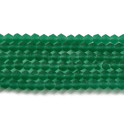 Imitate Austrian Crystal Frosted Glass Beads Strands EGLA-A039-T4mm-MD10-1