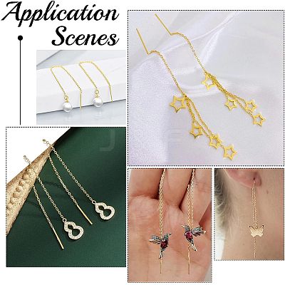 16Pcs Rack Plating Brass Stud Earring Findings KK-BBC0009-79-1