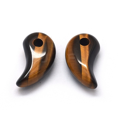 Natural Tiger Eye Pendants G-O175-33B-1