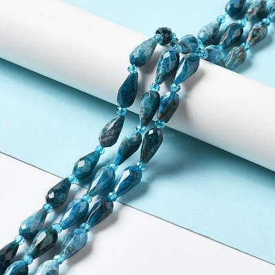 Natural Apatite Beads Strands G-B028-A09-1
