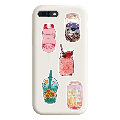 50Pcs Cartoon Drinking Bottle Paper Sticker Label Set DIY-G066-06-1