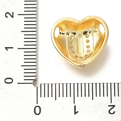 Rack Plating Brass Micro Pave Cubic Zirconia Pendants KK-I722-04G-U-1